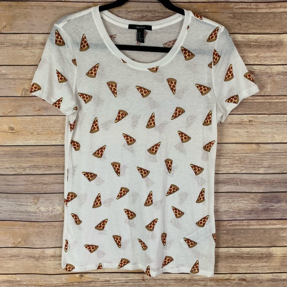 pizza print t shirt